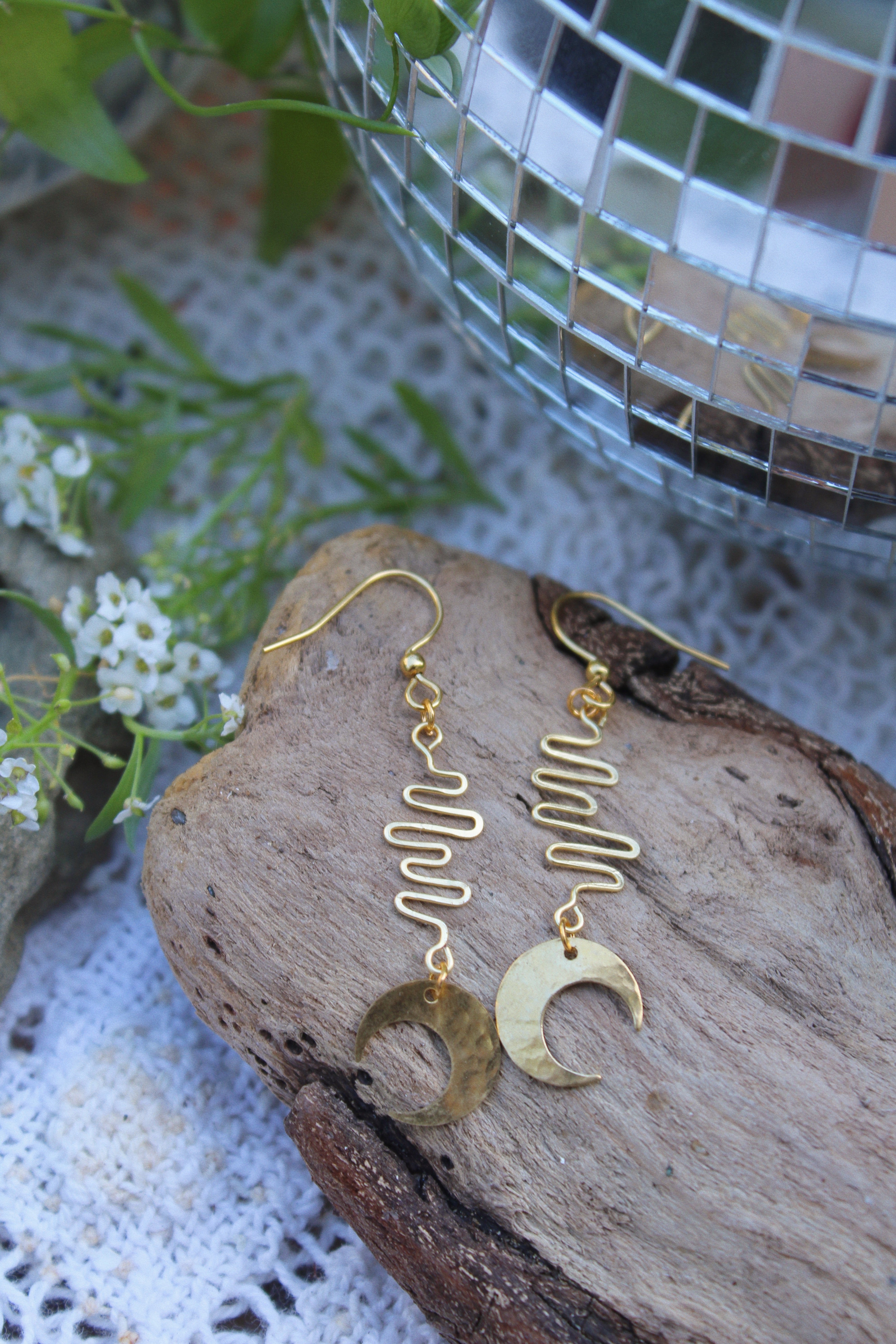 Mini Gold Tide Earrings