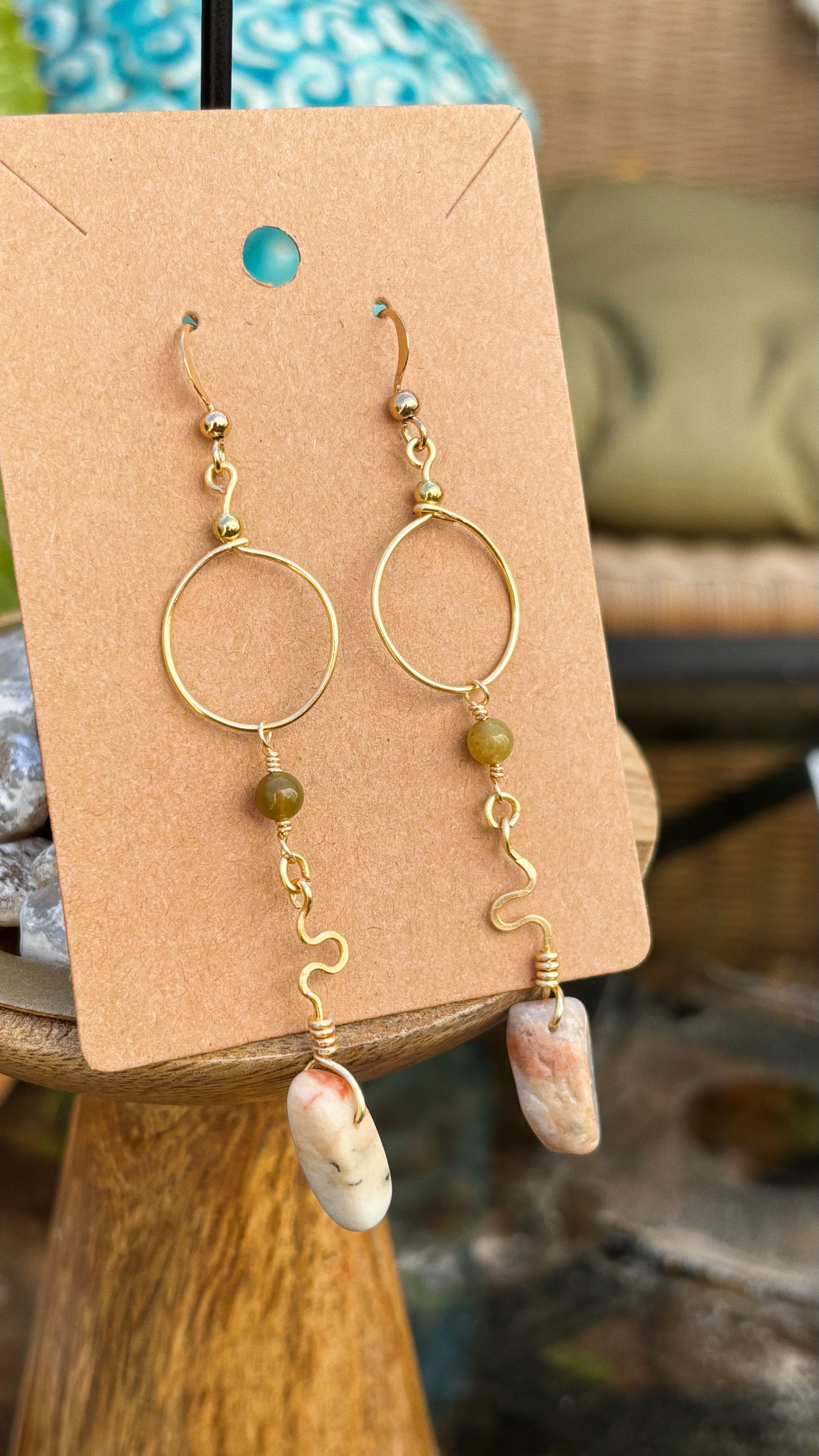 Golden Horizon Hoop Earrings