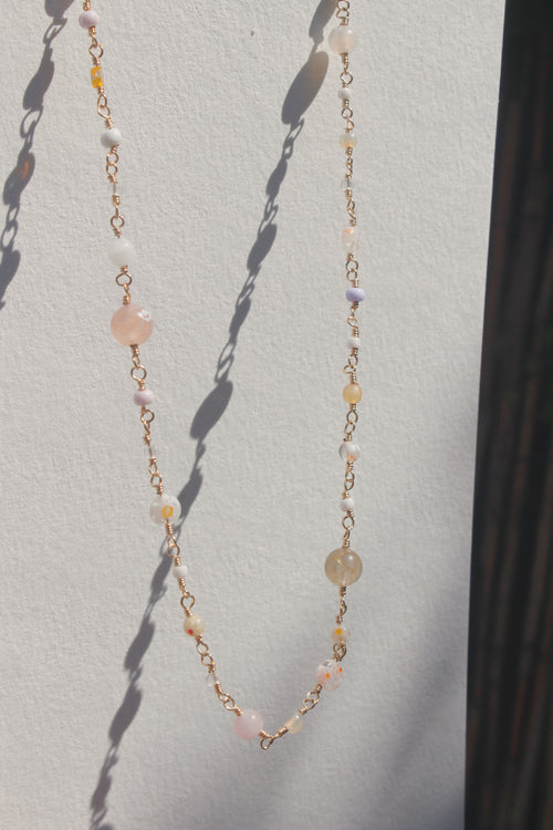 Glass Beaded Chain - Creamy