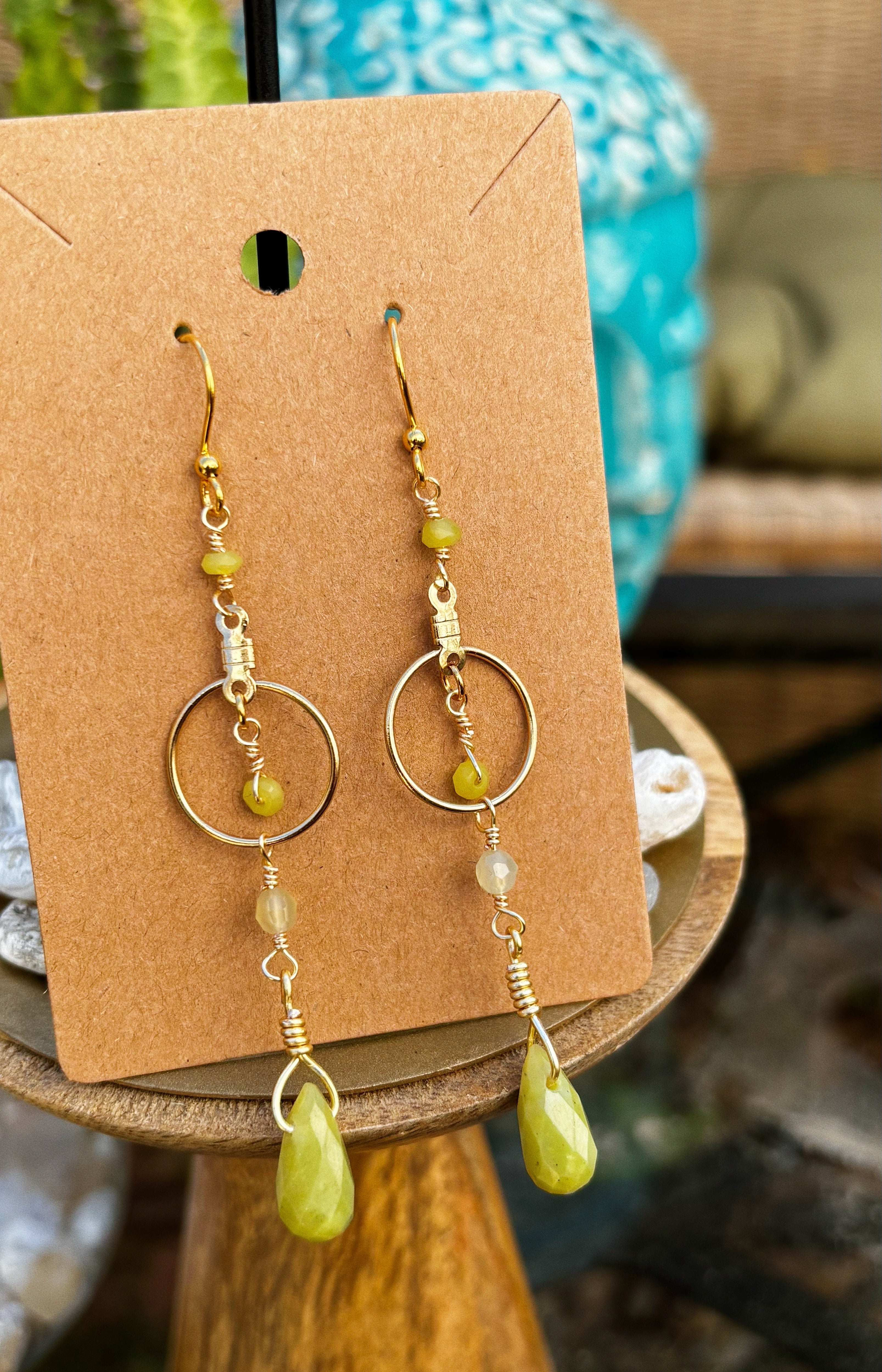 Olive Serpentine Earrings