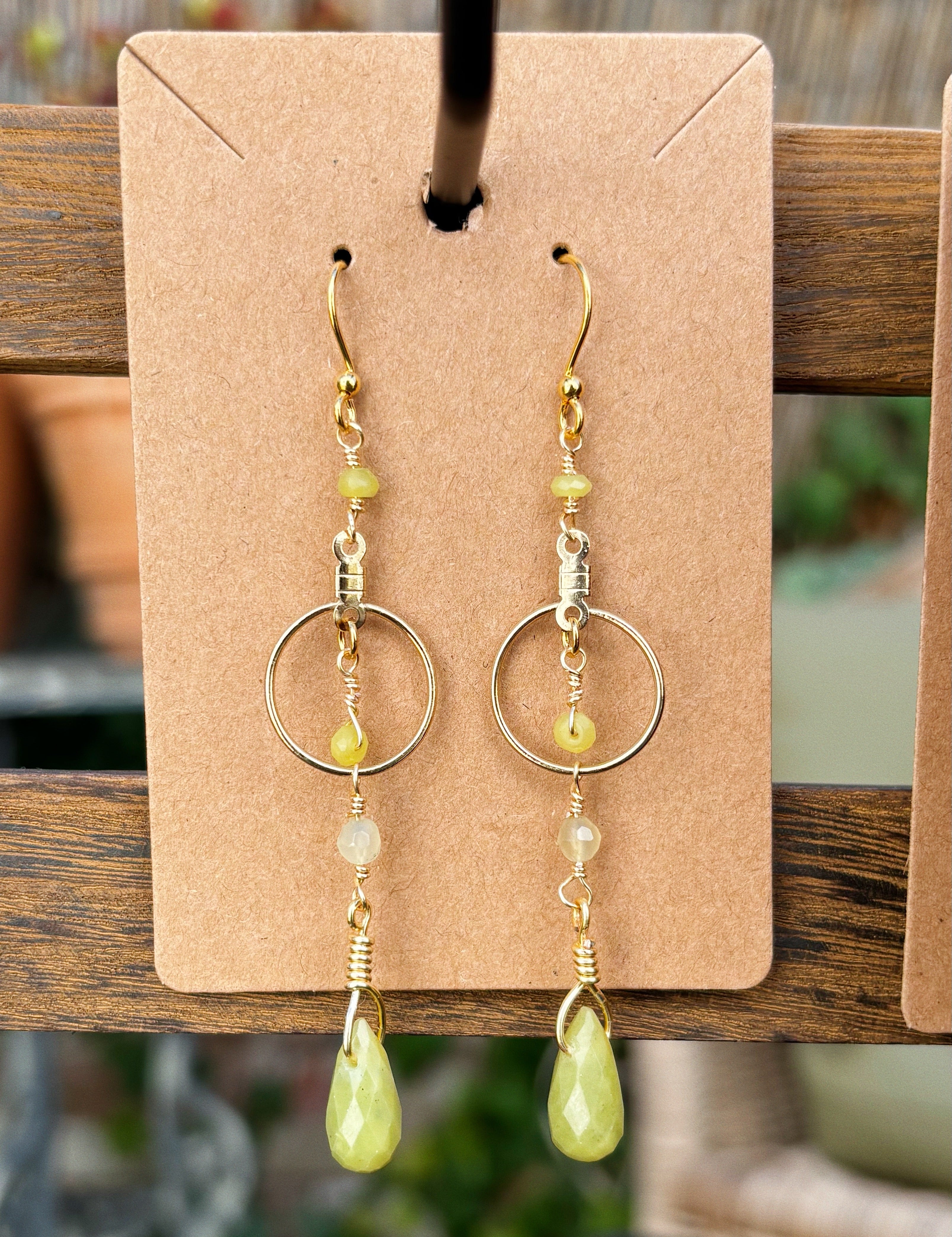 Olive Serpentine Earrings