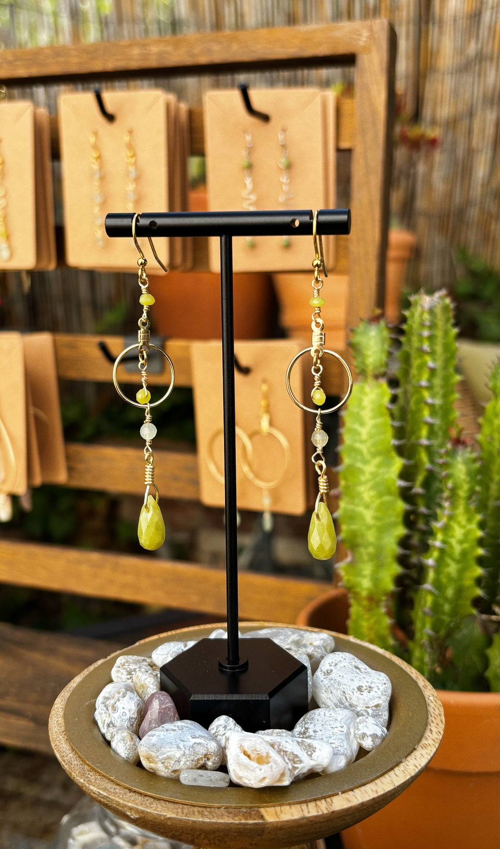 Olive Serpentine Earrings