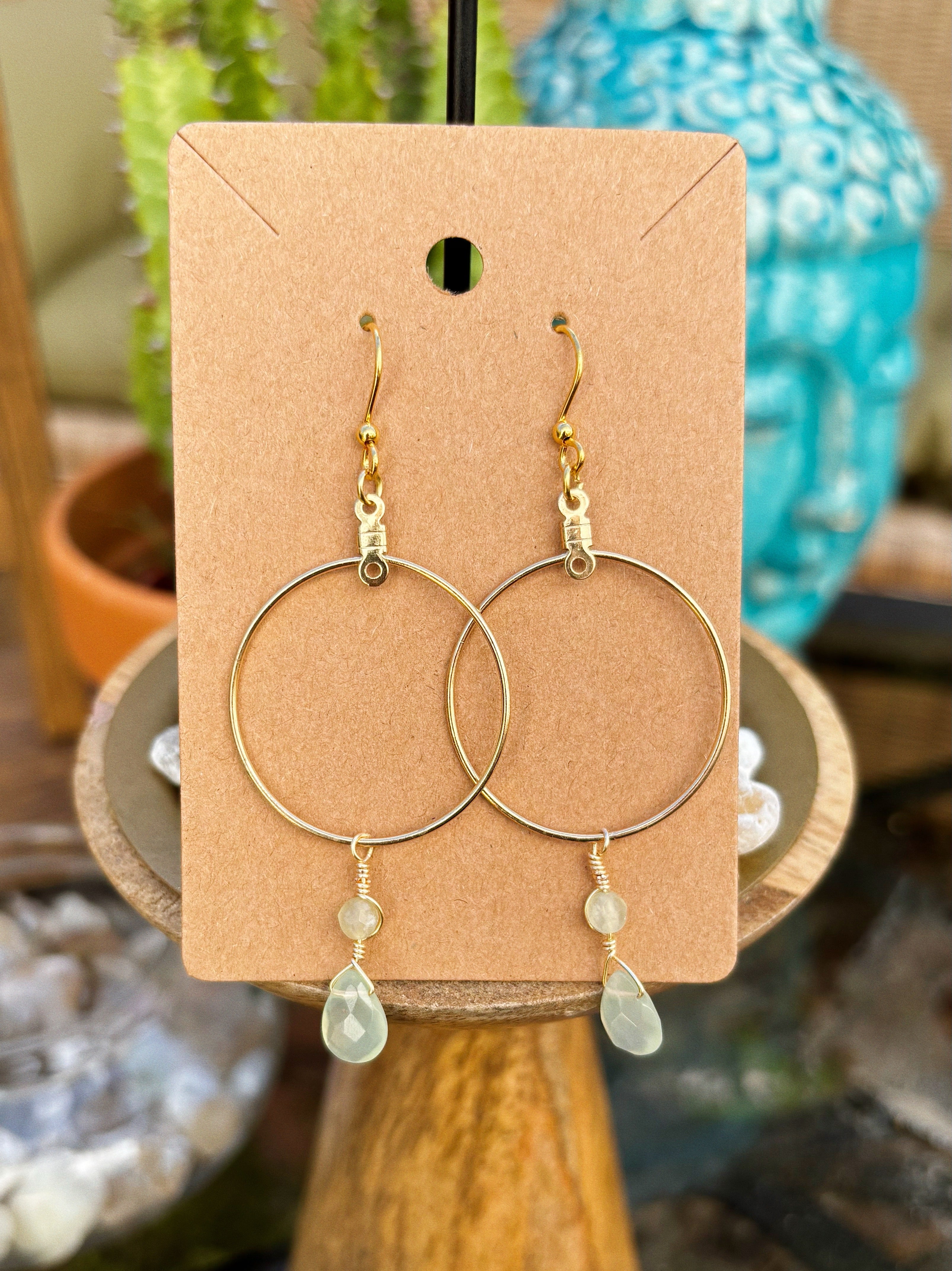 New Jade Hoop Earrings