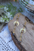 Smoky Moon Earrings