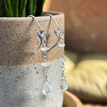 Rainbow Moonstone Earrings - Teardrop