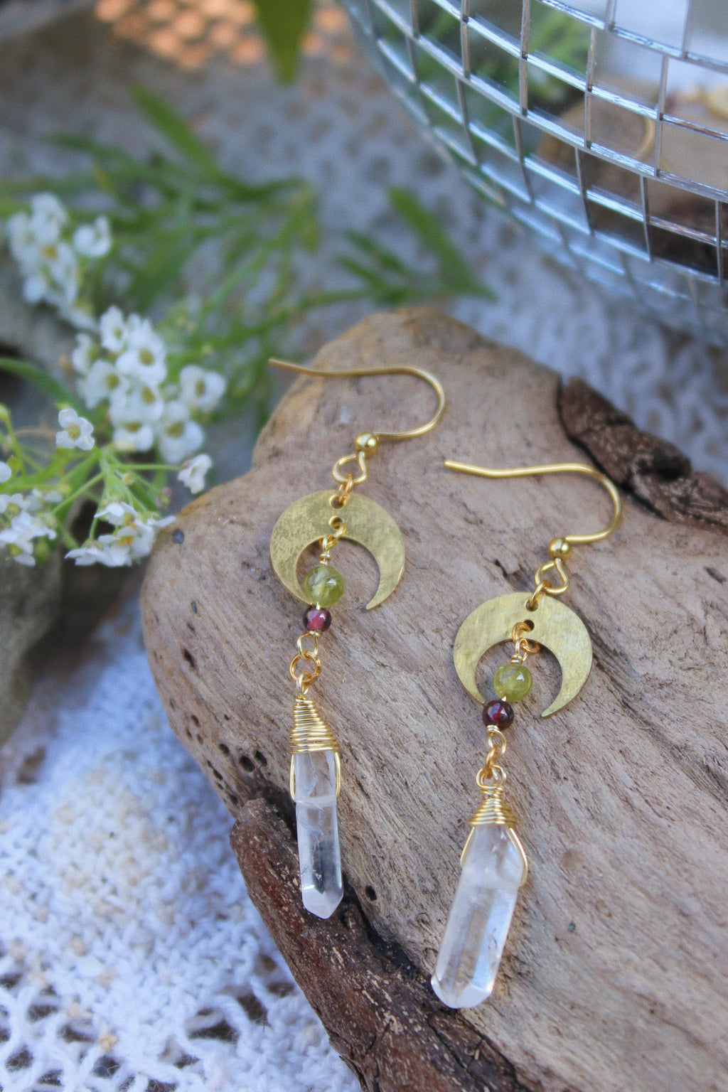 Quartz Talisman Earrings