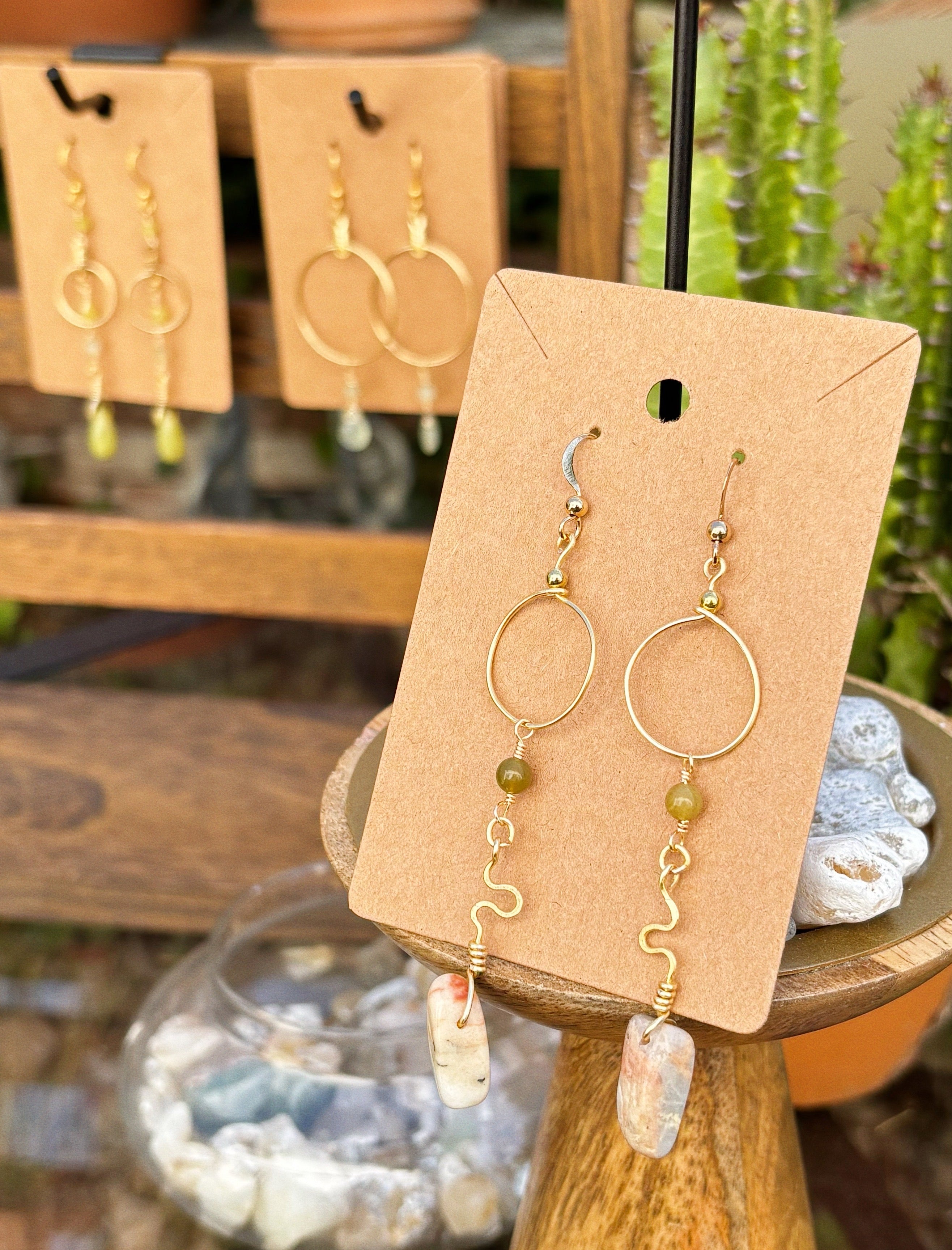 Golden Horizon Hoop Earrings