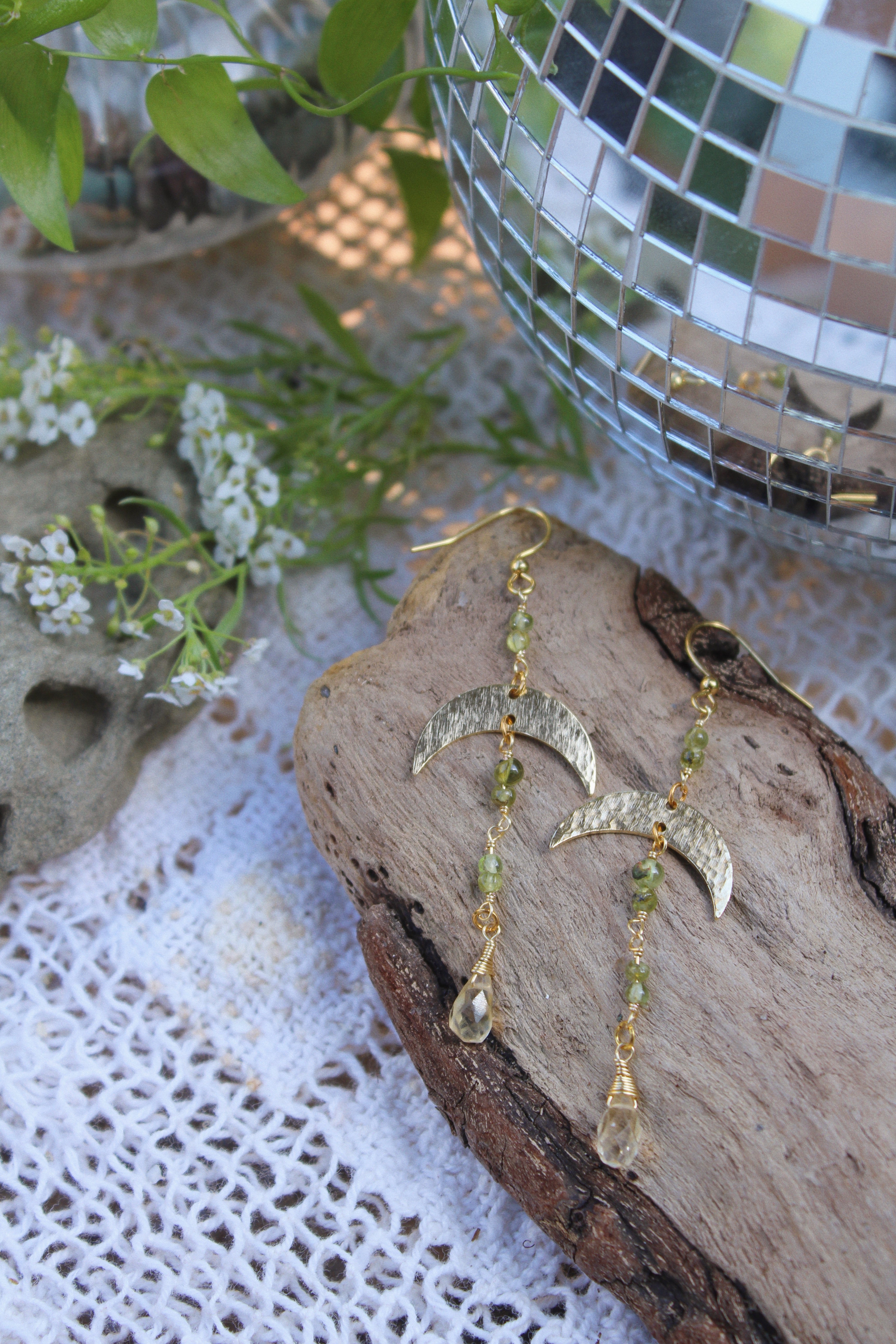 Peridot + Citrine Earrings