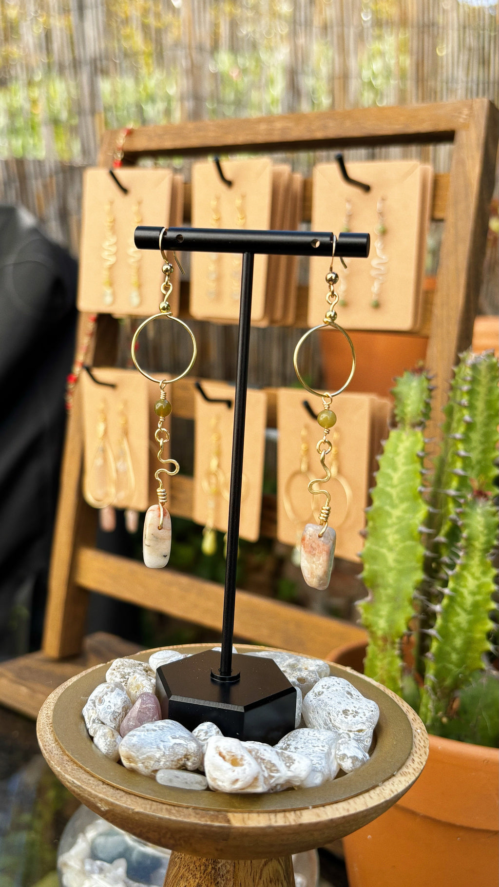 Golden Horizon Hoop Earrings