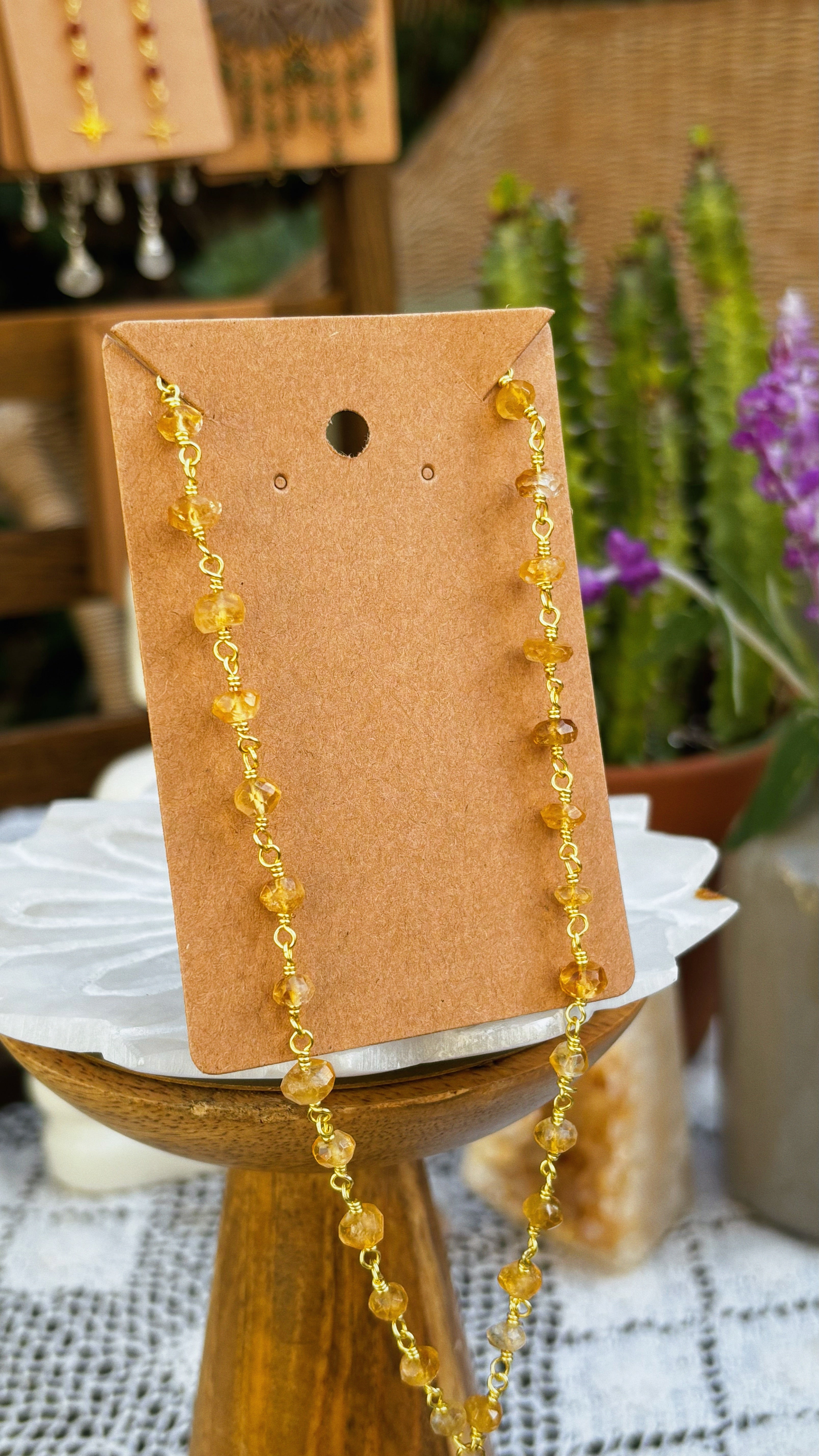 Carnelian Crystal Point Necklace