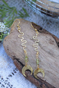 Peridot Gold Tide Earrings