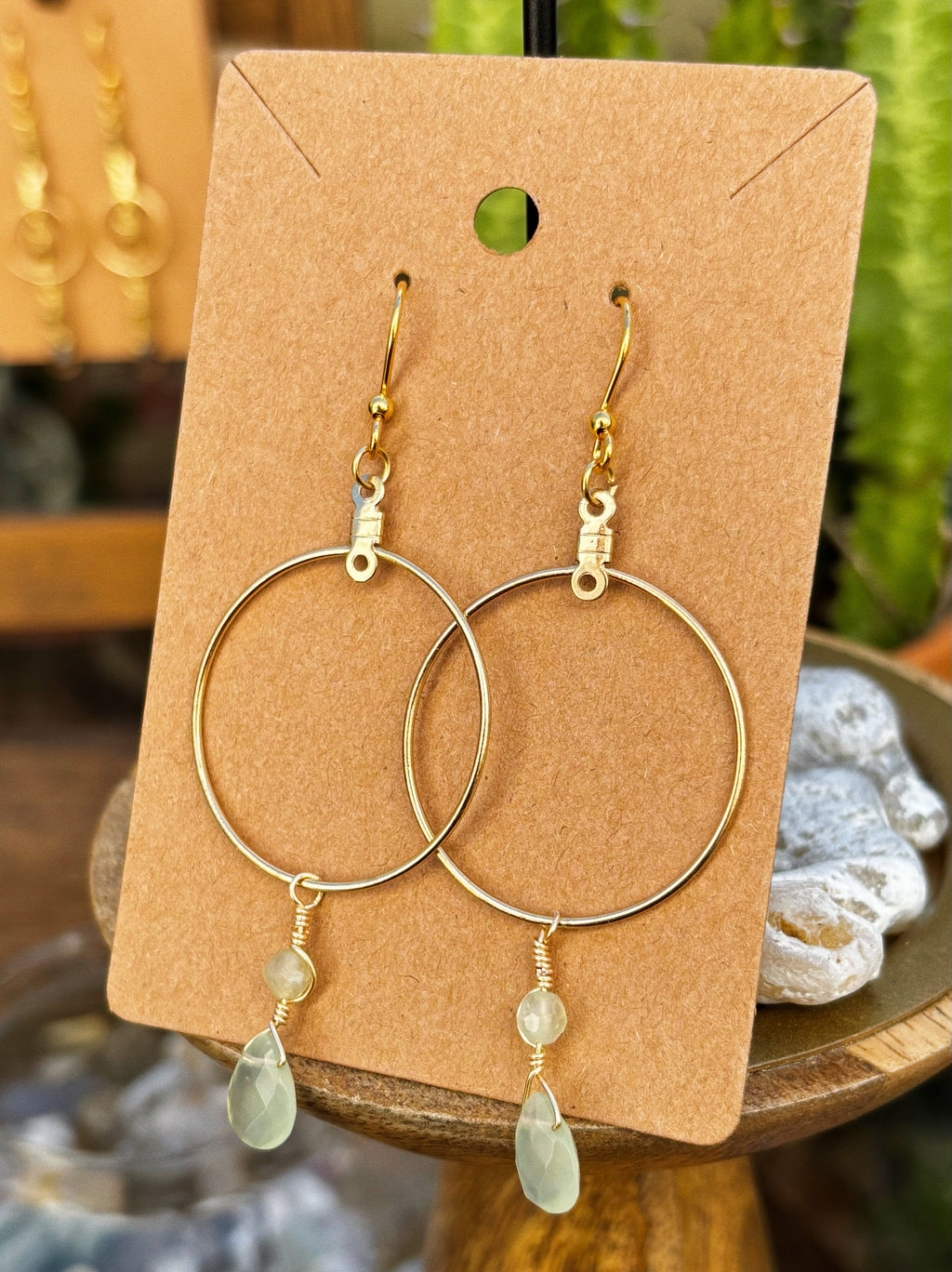 New Jade Hoop Earrings